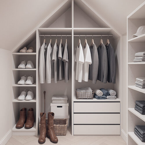 Eaves fitted wardrobe.