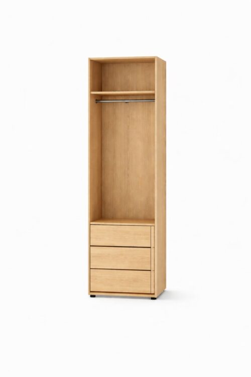 Single Hanging Wardrobe Unit with Drawers (R)