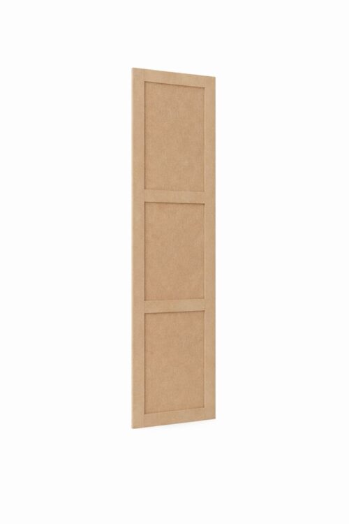 22MM MDF 3 PANEL SHAKER DOOR  UNPAINTED